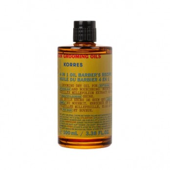 Korres Αthenian Grooming 4 in 1 Oil Barber's Recipe 100ml | Ξηρό Λάδι Περιποίησης για Μαλλιά και Γένια 4 σε 1