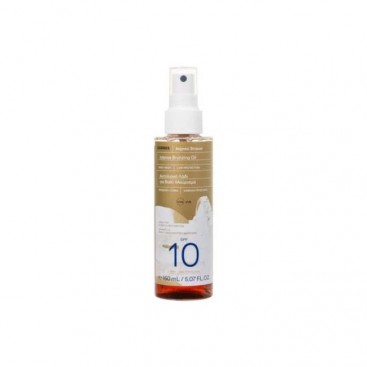 Korres Sunscreen Aegean Bronze Intense Bronzing Oil Face + Body SPF 10 150ml | Αντηλιακό Λάδι για Βαθύ Μαύρισμα Πρόσωπο &  Σώμα 