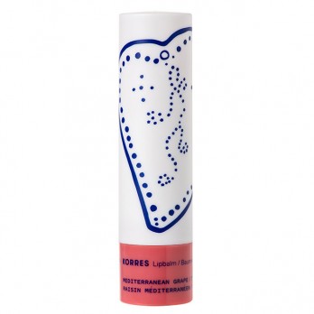 Korres Lipbalm Mediterranean Grape 4.5g | Ενυδατική Φροντίδα για τα Χείλη με Λαμπερό Χρώμα από Σταφύλι