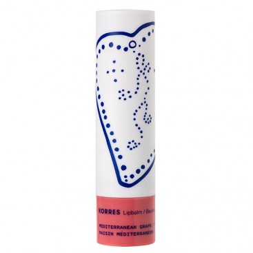 Korres Lipbalm Mediterranean Grape 4.5g | Ενυδατική Φροντίδα για τα Χείλη με Λαμπερό Χρώμα από Σταφύλι