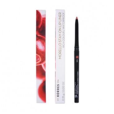 Korres Morello Stay-On Lip Liner 01 Nude 0.35gr | Αδιάβροχο μηχανικό μολύβι χειλιών με μεγάλη διάρκεια 