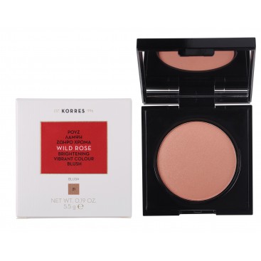 Korres Wild Rose Brightening Vibrant Colour Blush 5.5gr | Ρουζ Λάμψης Light Bronze Νο.31