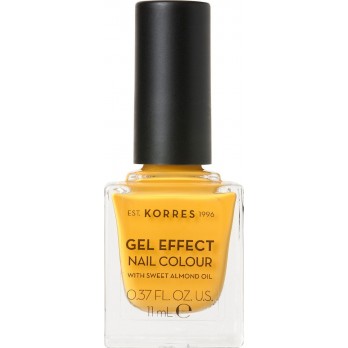 Korres Gel Effect Nail Colour 91 Sunshine 11ml | Βερνίκι Νυχιών Απόλυτης Λάμψης & Διάρκειας