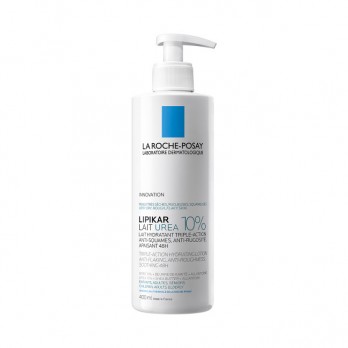 La Roche Posay Lipikar Lait Urea 10% 400ml | Ενυδατικό Γαλάκτωμα Τριπλής Δράσης για το Ξηρό Τραχύ Δέρμα 