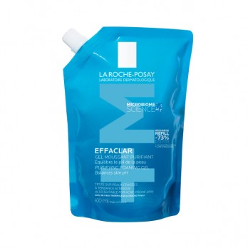 La Roche Posay Effaclar Gel +Μ Refill 400ml | Αφρώδες Gel Καθαρισμού για το Μικτό-Λιπαρό Δέρμα - Ανταλλακτικό