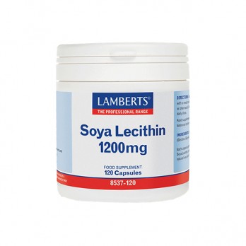 Lamberts Soya Lecithin 1200mg 120caps | Συμπλήρωμα Διατροφής με Λεκιθίνη 