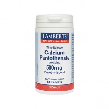 Lamberts Calcium Pantothenate (Vitamin B5) 500mg T/R 60tabs | Συμπλήρωμα Διατροφής με Παντοθενικό Οξύ