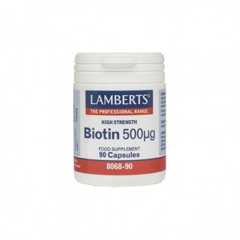 Lamberts Biotin 500mcg 90caps | Συμπλήρωμα Διατροφής Βιοτίνης