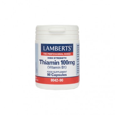 Lamberts Thiamin 100mg (Vitamin B1) 90caps |  Συμπλήρωμα Διατροφής με Θειαμίνη 