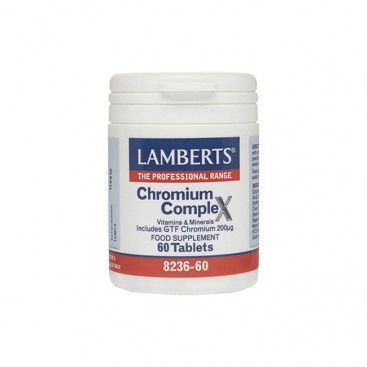 Lamberts Chromium Complex 60tabs | Συμπλήρωμα Διατροφής με Χρώμιο