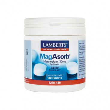 Lamberts MagAsorb 180Tabs | Μαγνήσιο Υψηλής Απορρόφησης 