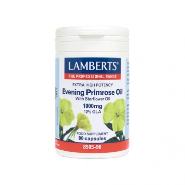 Lamberts Evening Primrose Oil & Starflower Oil 1000mg 90caps|  Έλαιο Νυχτολούλουδου με προσθήκη Ελαίου Starflower