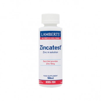 Lamberts Zincatest 100ml | Συμπλήρωμα Θειικού Ψευδαργύρου σε Υγρή Μορφή