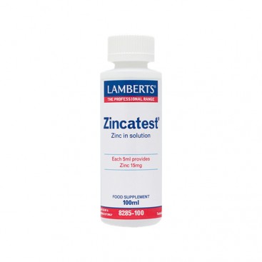 Lamberts Zincatest 100ml | Συμπλήρωμα Θειικού Ψευδαργύρου σε Υγρή Μορφή