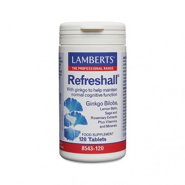 Lamberts Refreshall 120tabs | Συμπλήρωμα Διατροφής με GBE για την Καλή Λειτουργία της Μνήμης