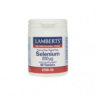 Lamberts Selenium 200mcg 60tabs | Συμπλήρωμα Διατροφής με Σελήνιο