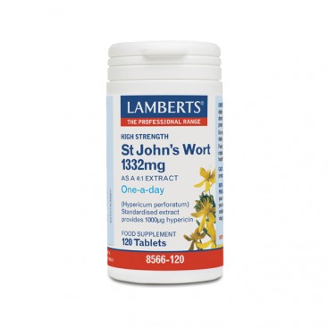 Lamberts St John's Wort 1332mg 120tabs | Συμπλήρωμα Διατροφής με Εκχύλισμα Βαλσαμόχορτου