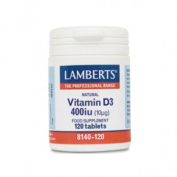 Lamberts Vitamin D3 400iu 120tabs |  Συμπλήρωμα Διατροφής Βιταμίνης D3