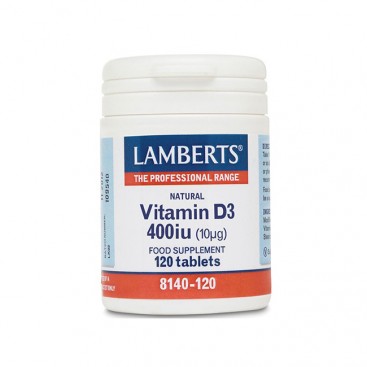 Lamberts Vitamin D3 400iu 120tabs |  Συμπλήρωμα Διατροφής Βιταμίνης D3