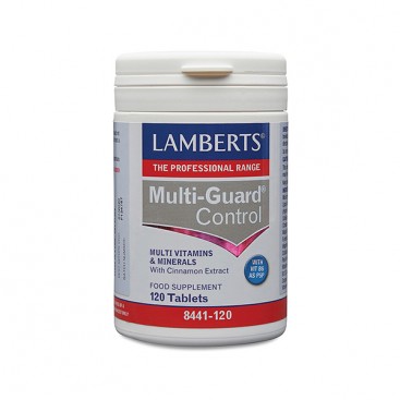 Lamberts Multi-Guard Control 120tabs  | Πολυβιταμίνη με Βιταμίνες, Ιχνοστοιχεία, Μέταλλα & Κανέλλα