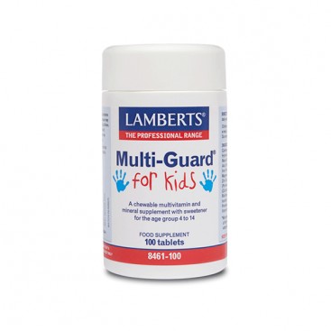 Lamberts Multi - Guard For Kids 100tabs| Παιδική Πολυβιταμίνη για 4-14 Ετών