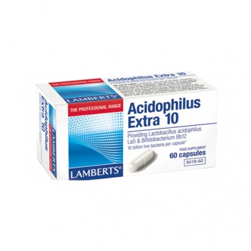 Lamberts Acidophilus Extra 10 (Milk Free) 60caps | Προβιοτικό Σκεύασμα 