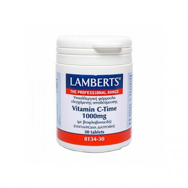 Lamberts Vitamin C Time Release 1000mg 30tabs | Συμπλήρωμα Διατροφής Βιταμίνης C 1000mg