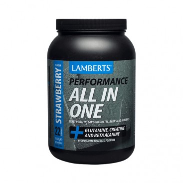 Lamberts Performance All-in-one Strawberry 1450gr | Πρωτεΐνη Ορού Γάλακτος με Γεύση Φράουλα