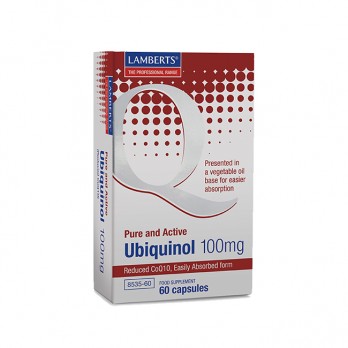 Lamberts Ubiquinol 100mg 60caps | Συμπλήρωμα Διατροφής Συνενζύμου Q10 (ουμπικινόνη)