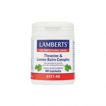 Lamberts Theanine & Lemon Balm Complex 60tabs |Συμπλήρωμα Διατροφής Θειανίνης και Βάλσαμο Λεμονιού