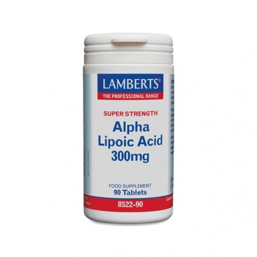 Lamberts Alpha Lipoic Acid 300mg 90tabs | Αντιοξειδωτικό Συμπλήρωμα Άλφα Λιποϊκού Οξέως