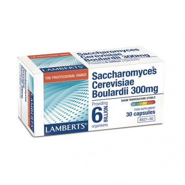 Lamberts Saccrharomyces Boulardii 300mg 30caps | Συμπλήρωμα 6 δις Προβιοτικών