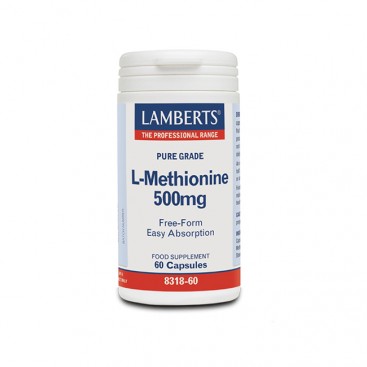 Lamberts L-Methionine 500mg 60caps |  Συμπλήρωμα Διατροφής Μεθειονίνης