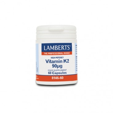 Lamberts Vitamin K2 90μg , 60caps | Συμπλήρωμα Διατροφής Βιταμίνης K2