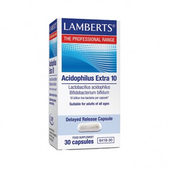 Lamberts Acidophilus Extra 10 (Milk Free) 30caps |  Προβιοτικό Σκεύασμα 