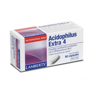 Lamberts Acidophilus Extra 4 (Milk Free) 60caps | Προβιοτικό Σκεύασμα