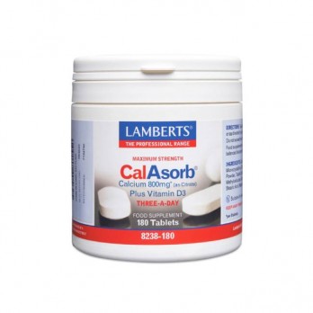 Lamberts Calasorb Calcium 800mg 180tabs | Συμπλήρωμα Διατροφής Κιτρικό Ασβέστιο  