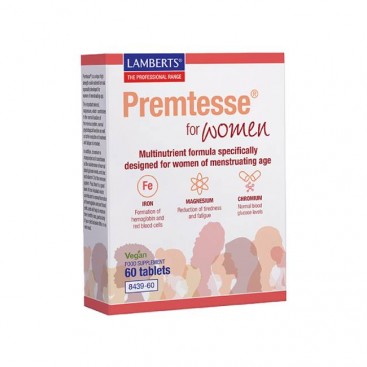 Lamberts Premtesse for Women 60tabs | Πολυβιταμίνη για Γυναίκες Αναπαραγωγικής Ηλικίας