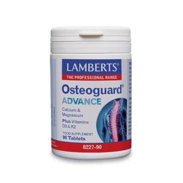 Lamberts Osteoguard Advance 90tabs| Φόρμουλα με Ασβέστιο, Βιταμίνη D, Μαγνήσιο και Βιταμίνη K2 