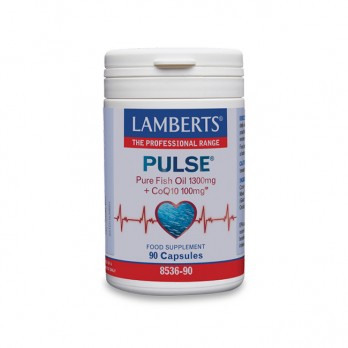 Lamberts Pulse Pure Fish Oil 1300mg & CoQ10 100mg 90caps | Συμπλήρωμα Διατροφής με Ιχθυέλαιο για την Φυσιολογική Λειτουργία της Καρδιάς, του Εγκεφάλου & της Όρασης