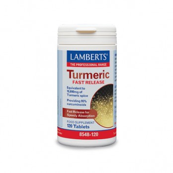 Lamberts Turmeric Fast Release 120tabs | Συμπλήρωμα Διατροφής Κουρκουμίνη