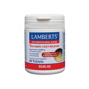 Lamberts Turmeric Fast Release 60tabs | Συμπλήρωμα Διατροφής Κουρκουμίνη