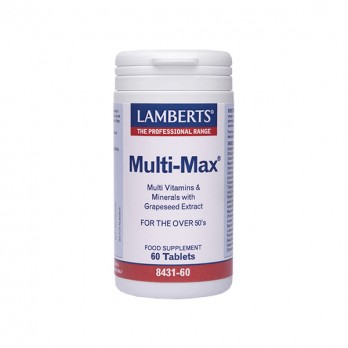 Lamberts Multi Max 60tabs | Υψηλής Δραστικότητας Πολυβιταμίνη για Άτομα 50+ Ετών