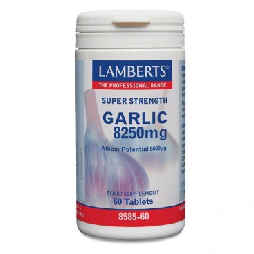 Lamberts Garlic 8250mg 60tabs | Συμπλήρωμα Διατροφής με Σκόρδο