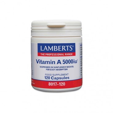 Lamberts Vitamin A 5000IU 120Caps | Συμπλήρωμα Διατροφής με Βιταμίνη Α