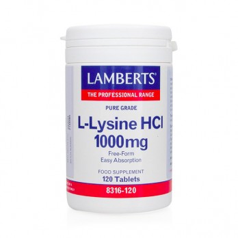 Lamberts L-Lysine 1000mg 120tabs | Αμινοξύ Λυσίνης