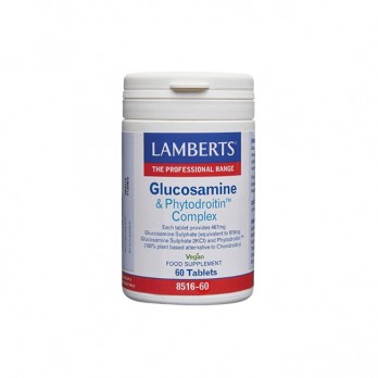 Lamberts Glucosamine & Phytodroitin Complex 60tabs | Σύμπλεγμα Θειϊκής Γλυκοζαμίνης & Φυτοδροϊτίνης