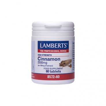 Lamberts Cinnamon 2500mg 60tabs | Συμπλήρωμα Διατροφής με Εκχύλισμα Κανέλας