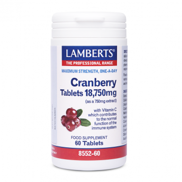 Lamberts Cranberry 18.750mg 60caps | Κάψουλες με Κράνμπερι για την Υγεία του Ουροποιητικού