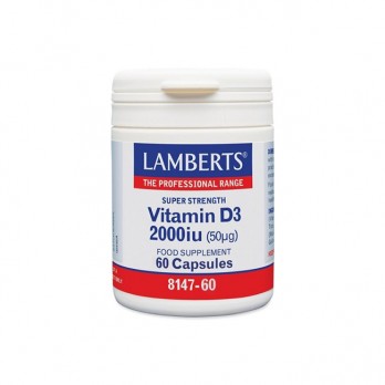 Lamberts Vitamin D3 2000iu 60caps | Συμπλήρωμα Διατροφής Βιταμίνης D3